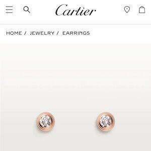 CARTIER D'AMOUR DIAMOND STUD EARRINGS, SMALL ✨